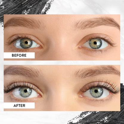 Midnight Natural Healthy Lash Mascara - Hypoallergenic, Volume & Length, Clean Ingredients, Smudge Proof