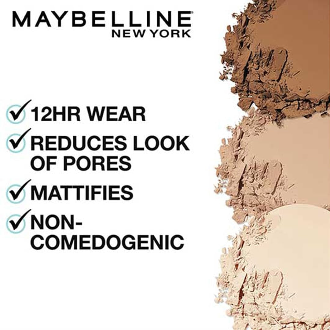 Fit Me Matte + Poreless Foundation & Pressed Powder Duo - Classic Ivory, Oil-Free Makeup for Flawless Skin
