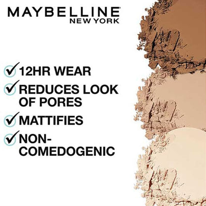 Fit Me Matte + Poreless Foundation & Pressed Powder Duo - Classic Ivory, Oil-Free Makeup for Flawless Skin