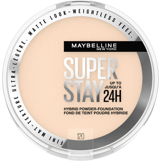 Super Stay Powder Foundation - Soft Matte Finish, Shade 120, 0.21 Oz for All-Day Flawless Coverage
