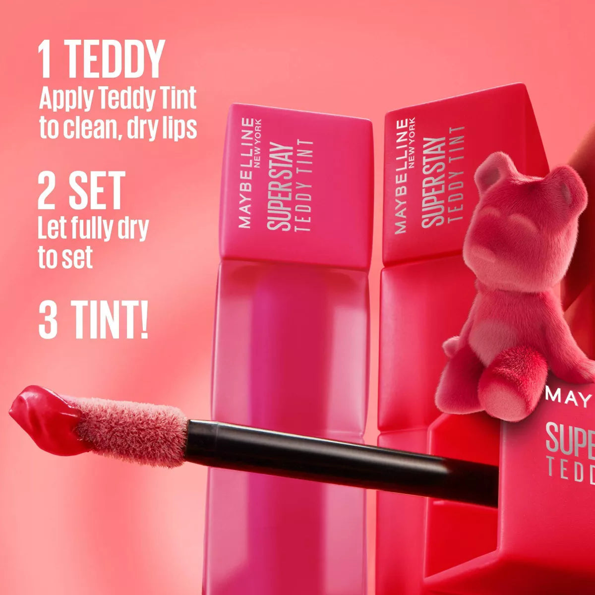 Maybelline Super Stay Teddy Tint - Long Lasting Matte Lip Tint 0.17 Fl Oz