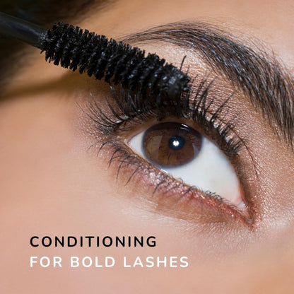 Midnight Natural Healthy Lash Mascara - Hypoallergenic, Volume & Length, Clean Ingredients, Smudge Proof
